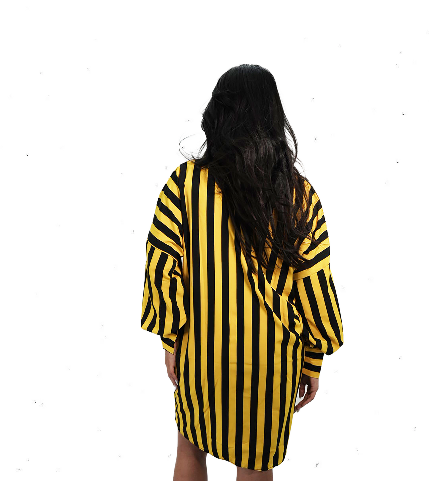 Millie Bold Stripes Button-Down Shirt Dress