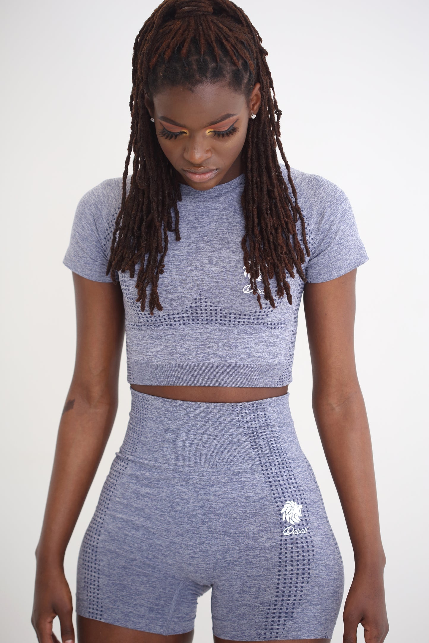 Light Grey Serena Custom Cycling Shorts Set.