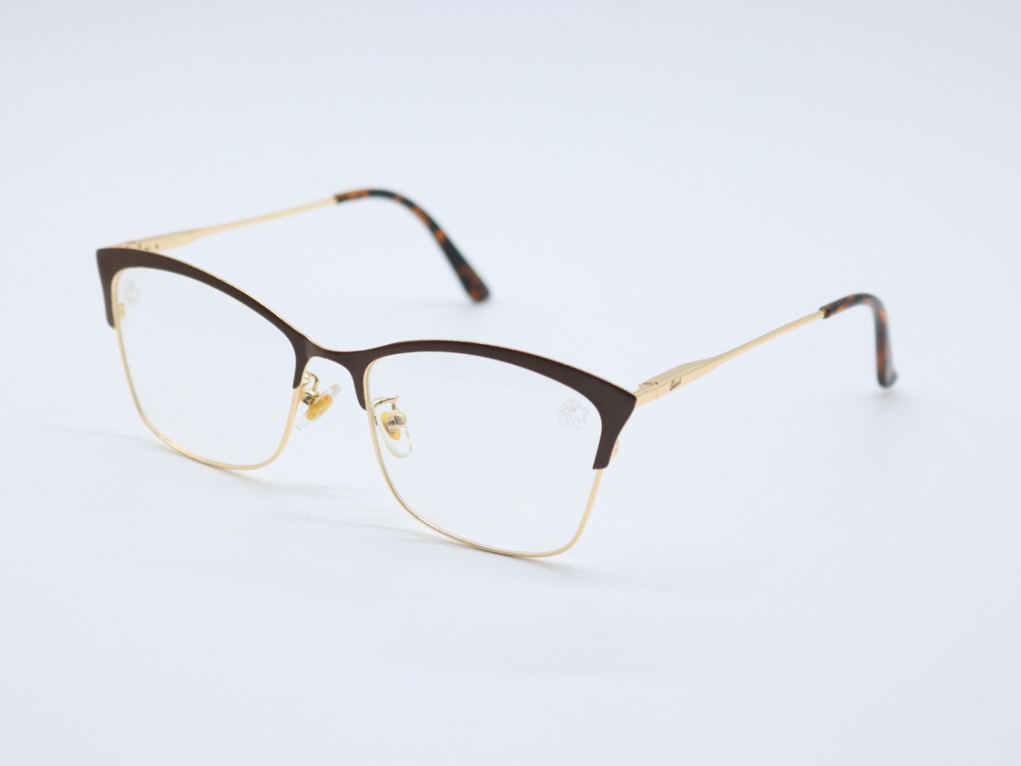 Paris Dark Brown/Gold Frame Clear Lens
