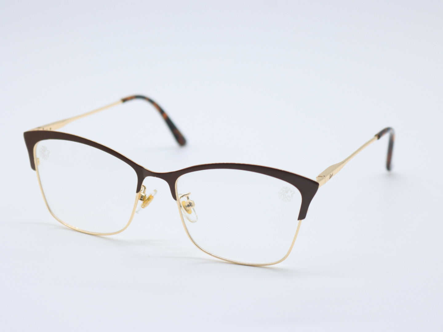 Paris Dark Brown/Gold Frame Clear Lens