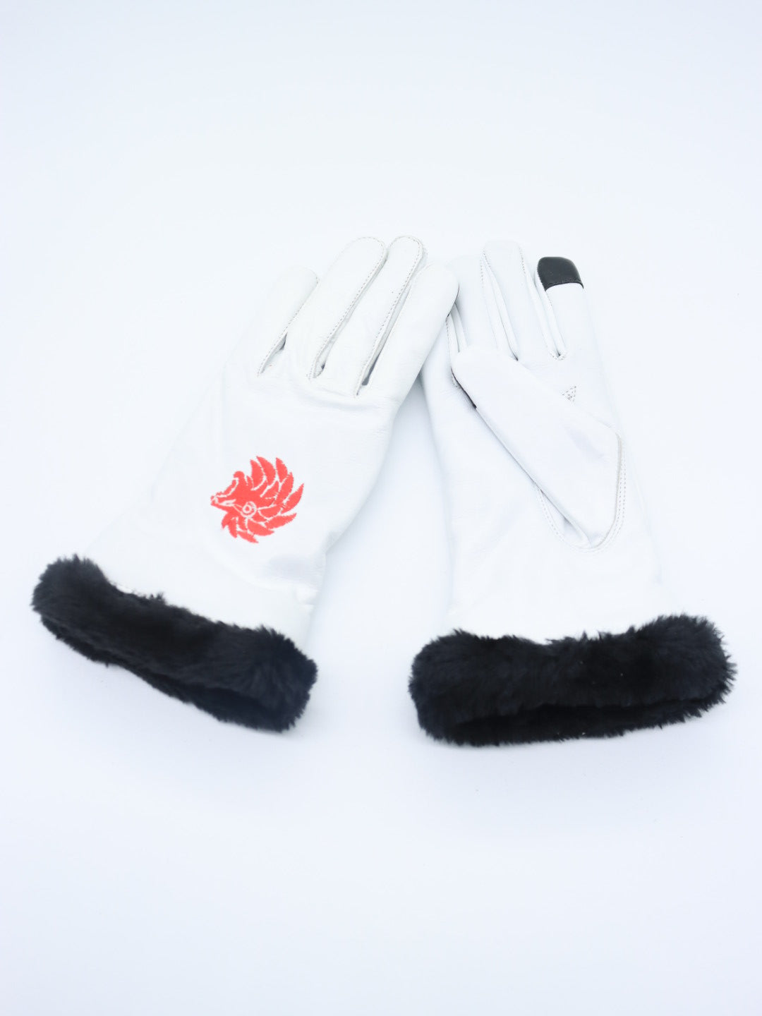 Genuine 100% Leather B47 White ladies gloves