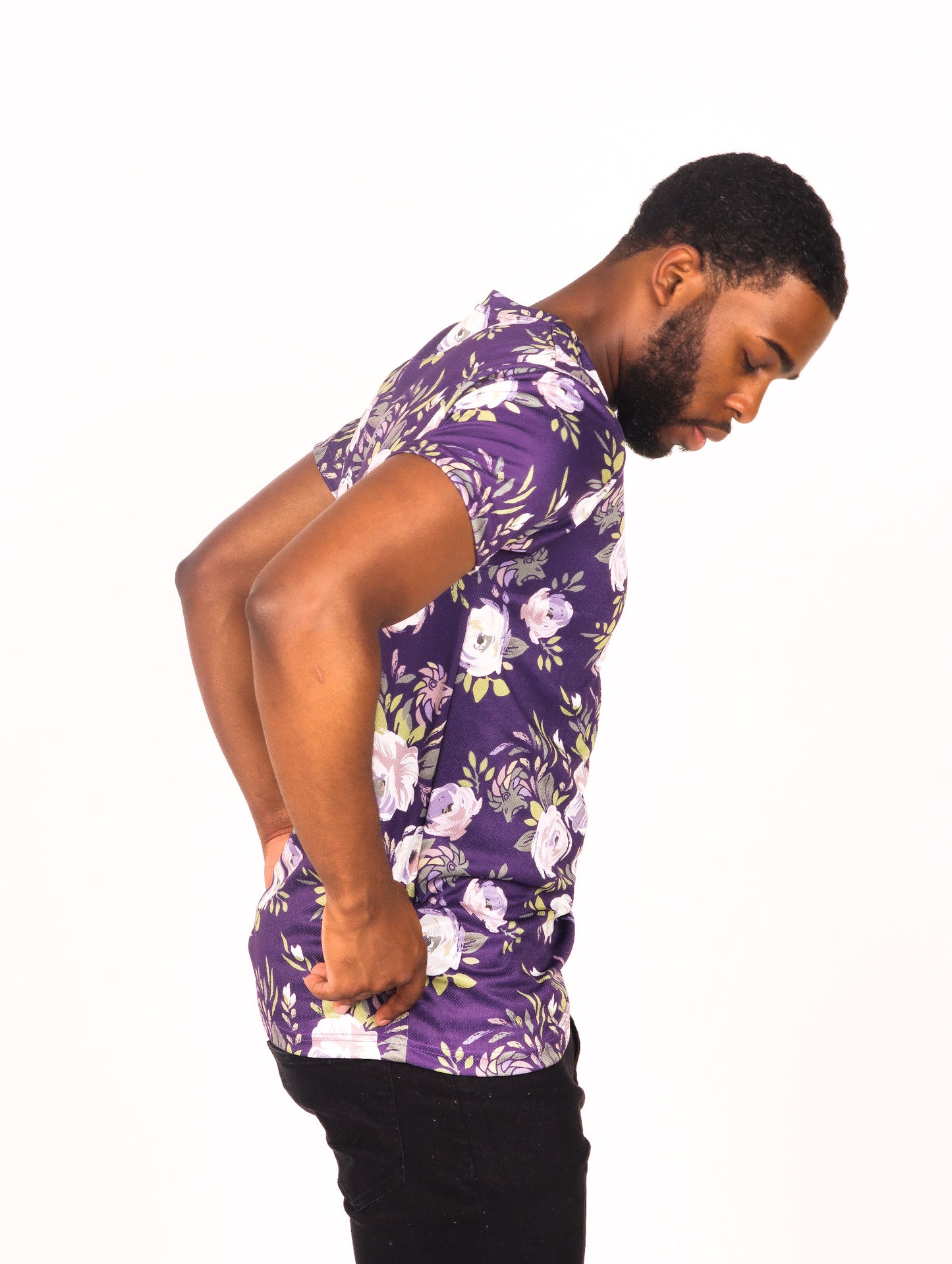 Purple Floral T shirt