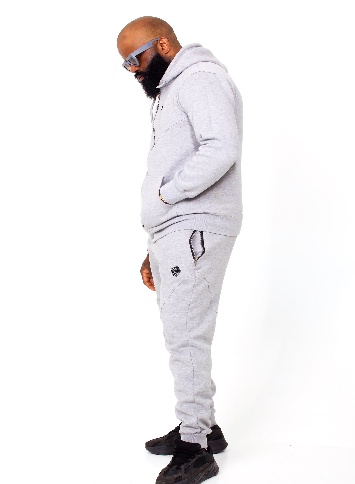 GREY M6 INTRICATE TRACKSUIT