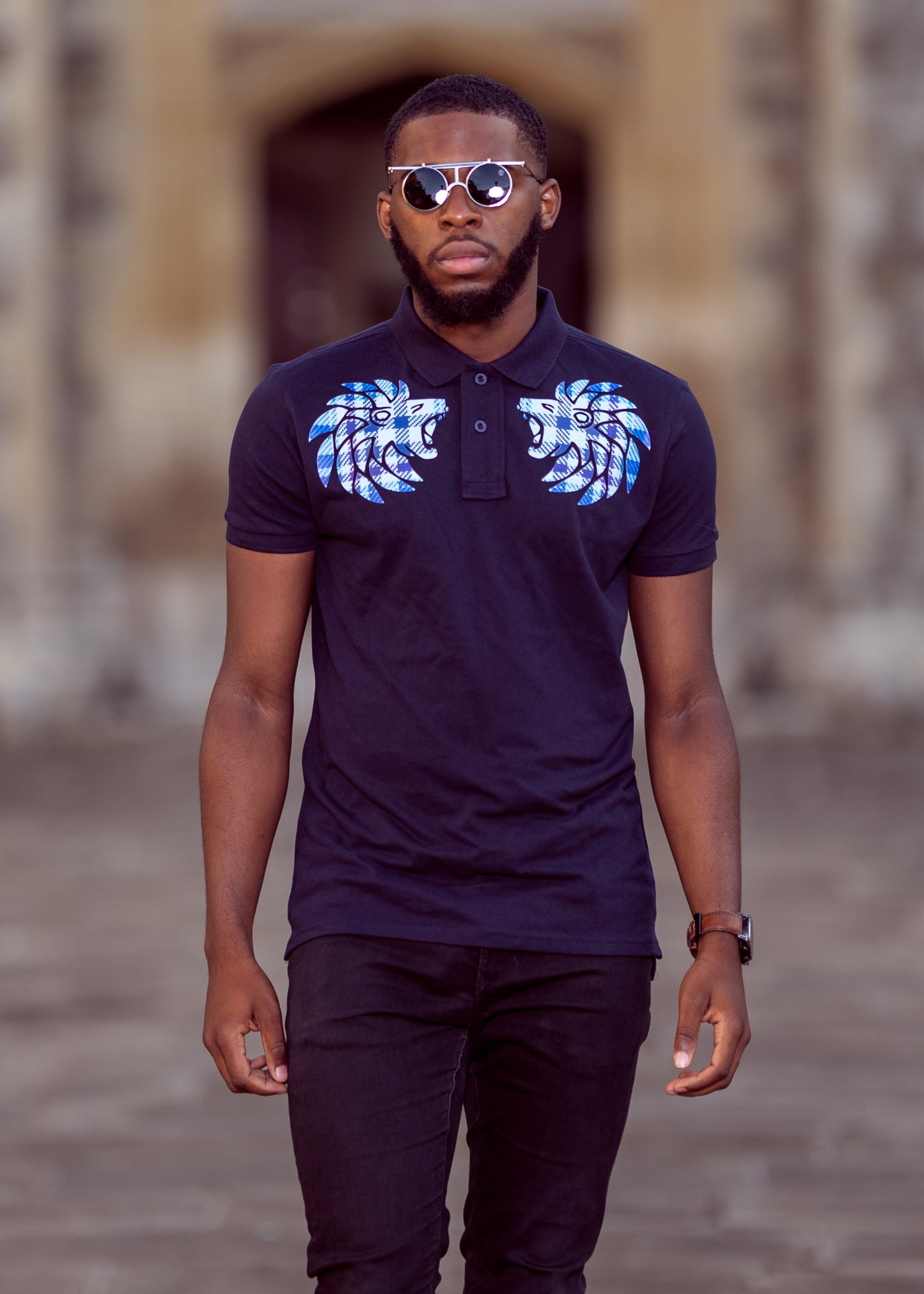 Zulu Double Crested Blue Polo Shirt
