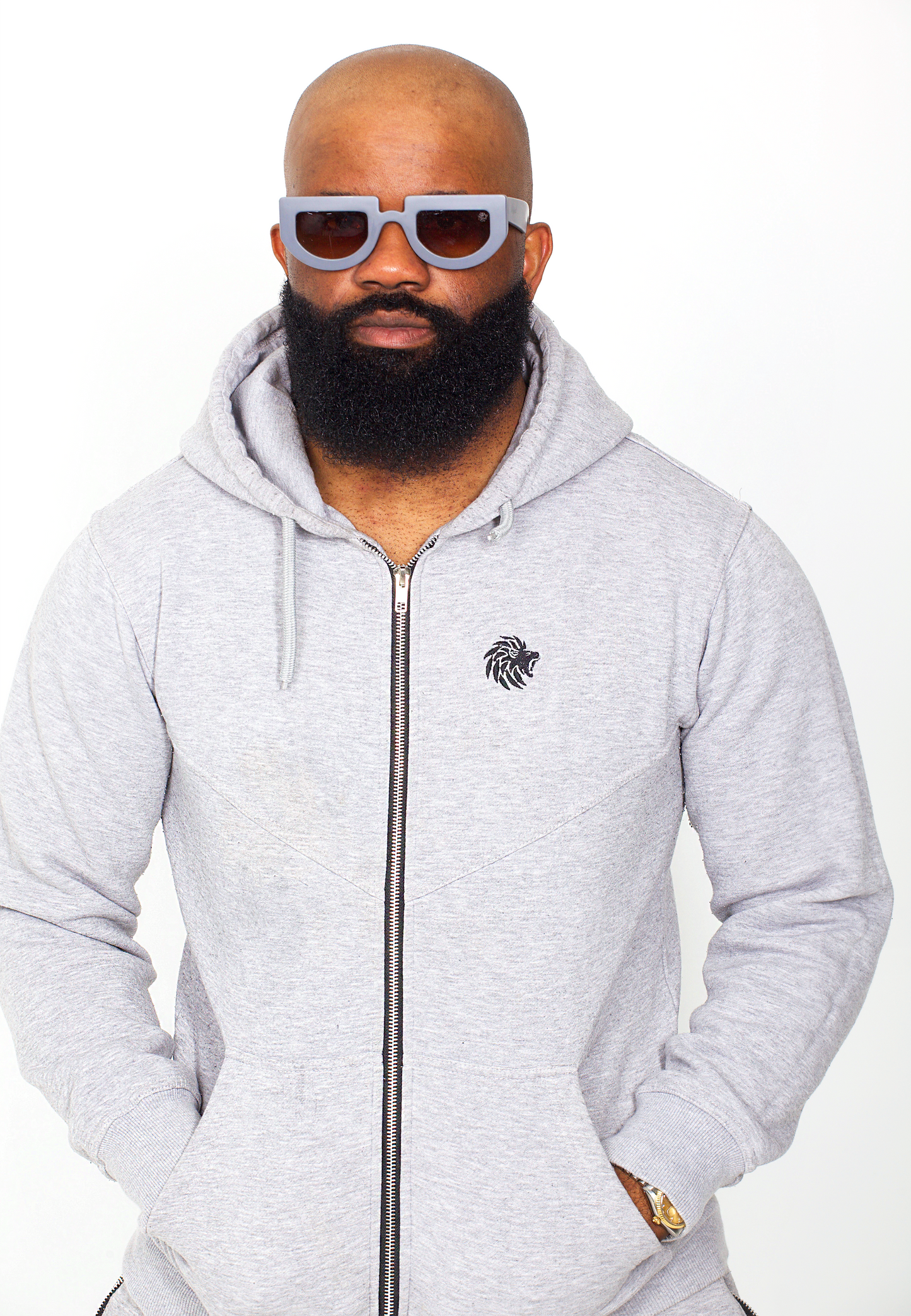 GREY M6 INTRICATE TRACKSUIT