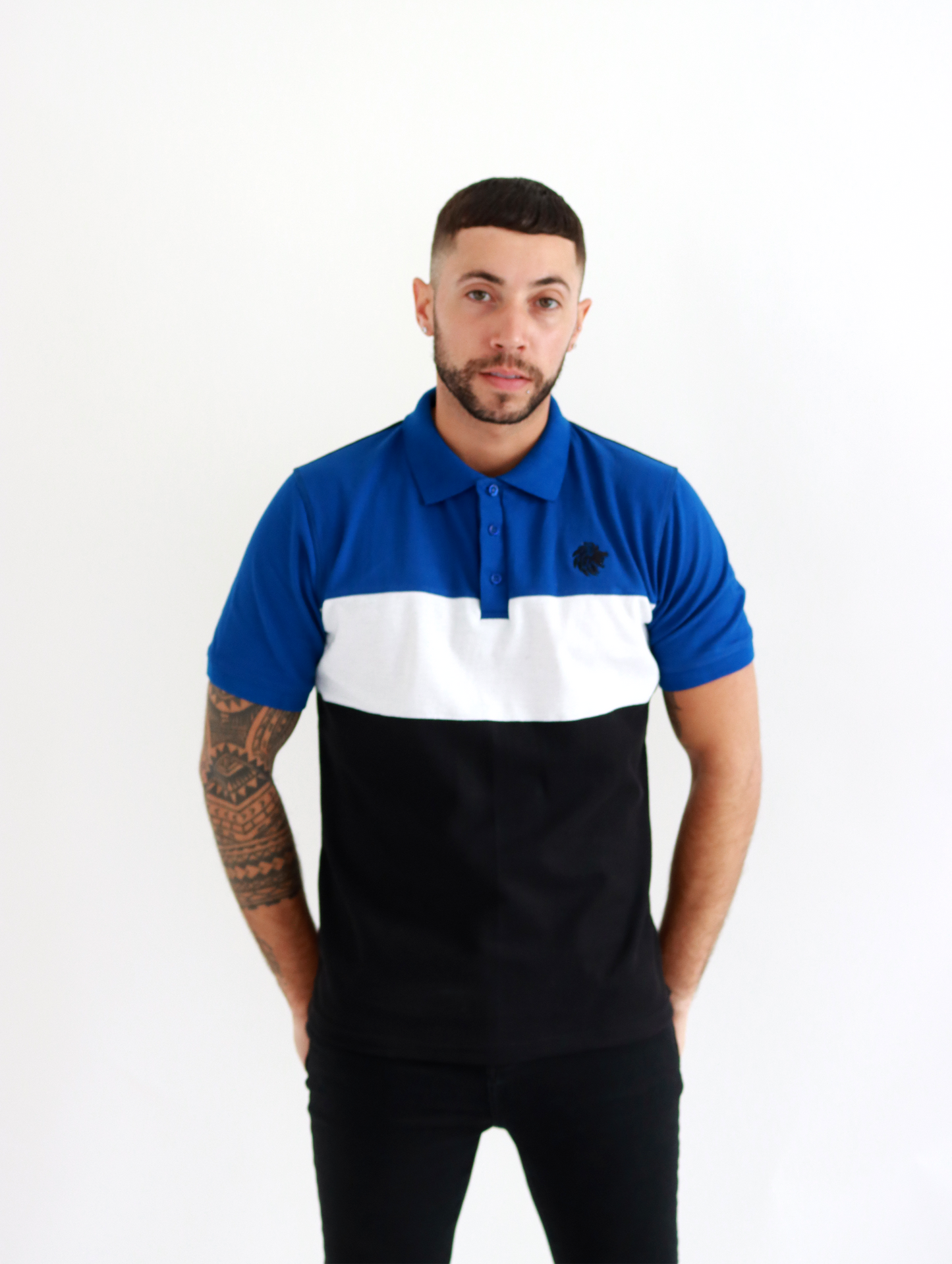 Derry Blue Combo Polo Shirt