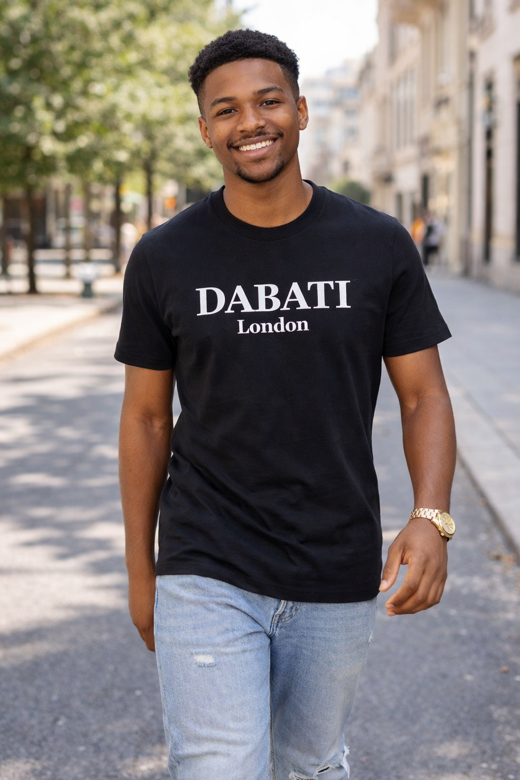 Dabati London Signature Classic  Black T-Shirt – Premium Cotton Streetwear