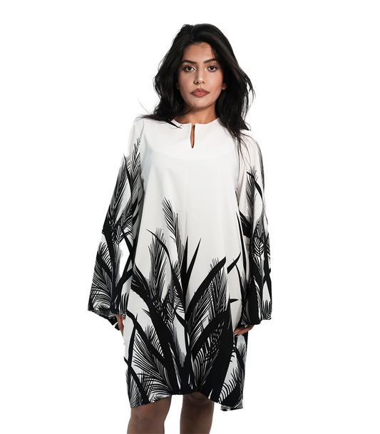 Tropical Breeze Shift Dress White Dominance
