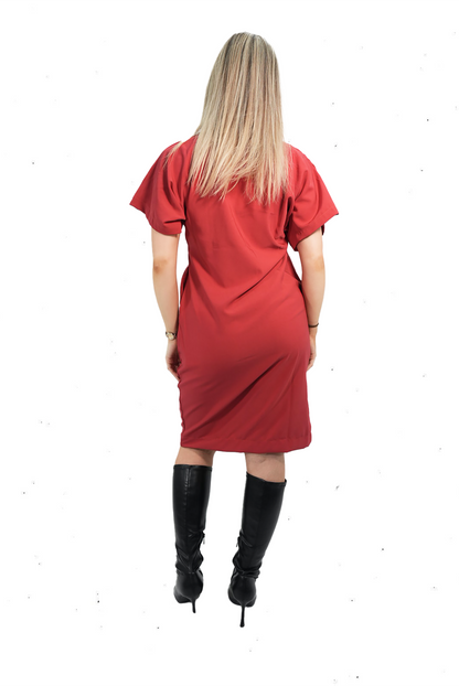 Baby Senn Chic Shirt Dress – Red