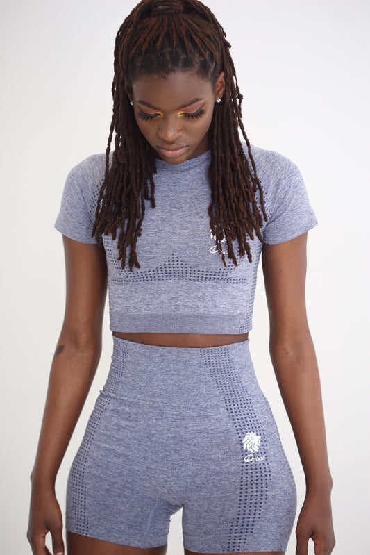 Light Grey Serena Custom  Cycling Shorts Set.
