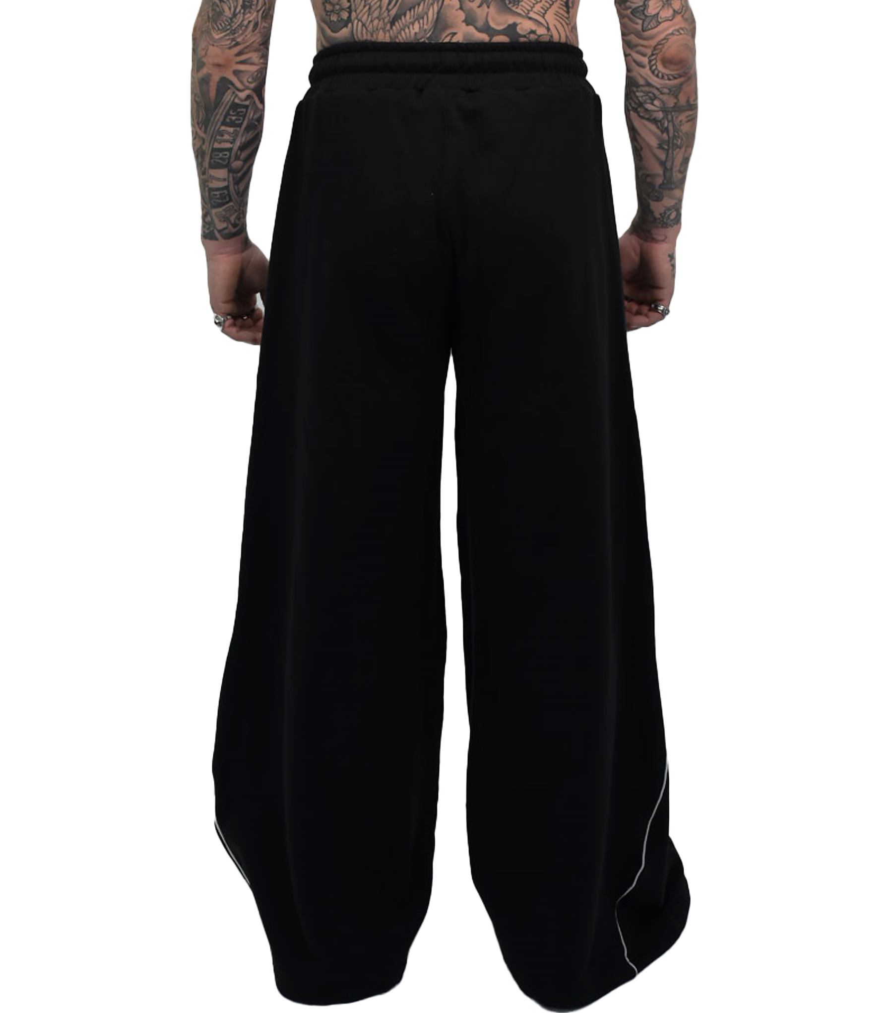 Signature Split Flare Black Joggers