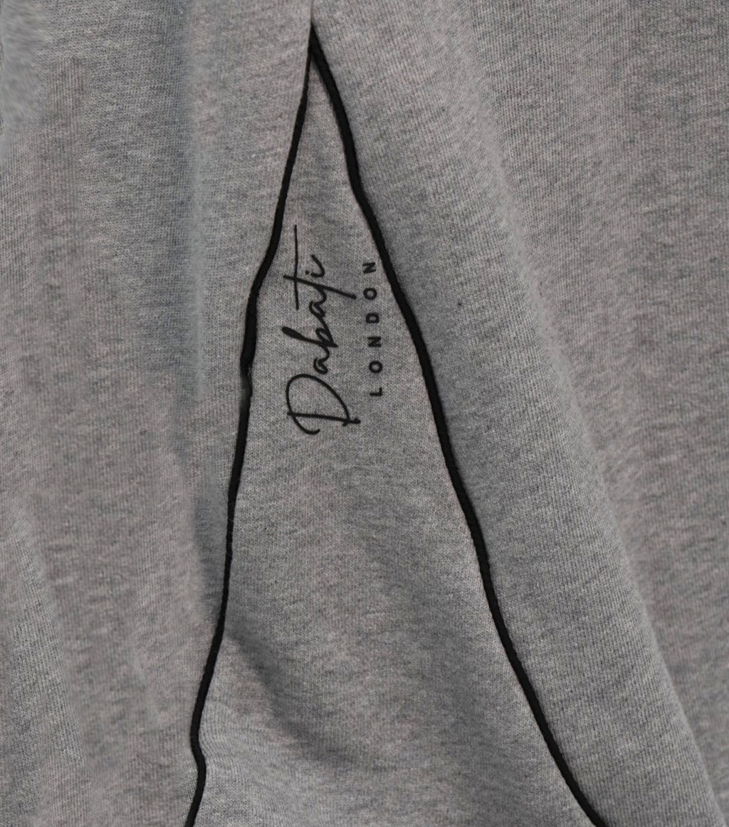 Signature Split Flare Grey Trousers