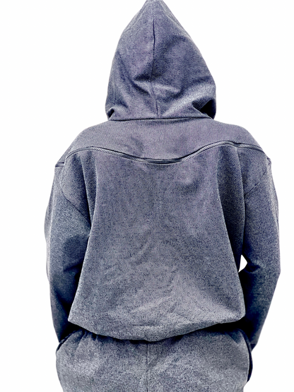 Cozy Fleece-Trimmed Hoodie and Jogger Set