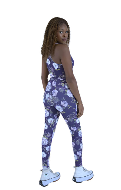 Influence Serena purple two piece floral set