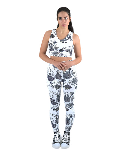 Influence Serena white two piece floral set