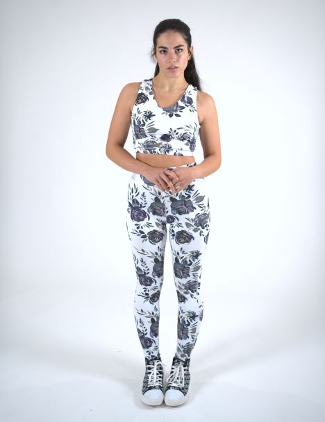 Influence Serena white two piece floral set