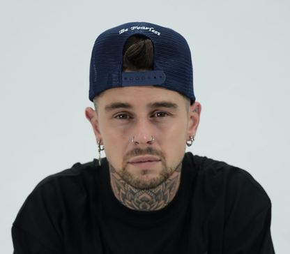 Unisex Dark blue trucker cap