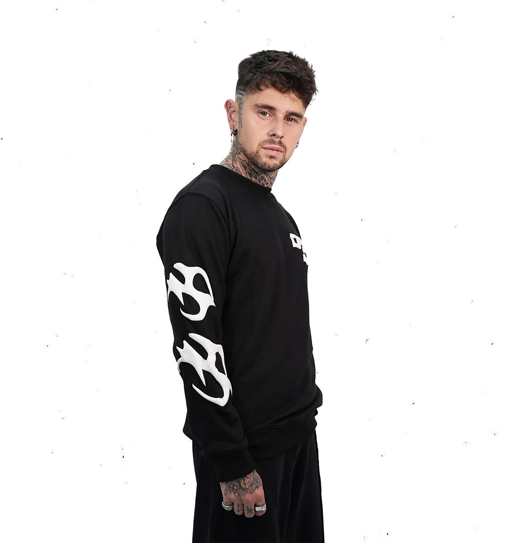 Black and White Elev8 Sweatshirt