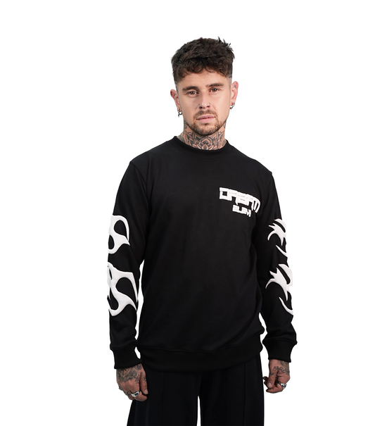 Black and White Elev8 Sweatshirt