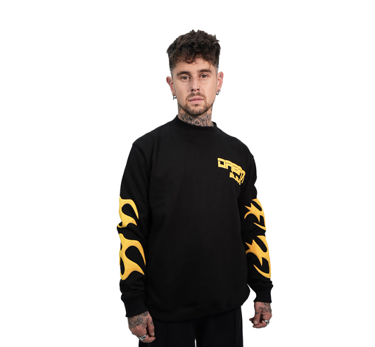 Black and Yellow Elev8 Sweatshirt