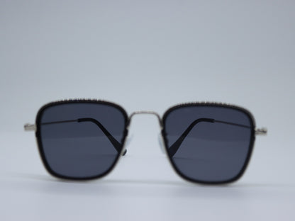 Raven Silver Frame Dark shade Lens  Suglasses