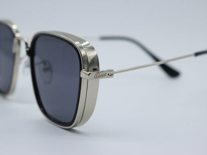 Raven Silver Frame Dark shade Lens  Suglasses