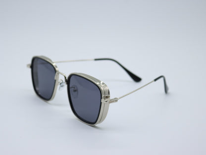 Raven Silver Frame Dark shade Lens  Suglasses