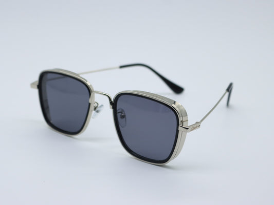 Raven Silver Frame Dark shade Lens  Suglasses