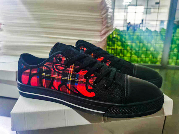 Black and red V12 chucks