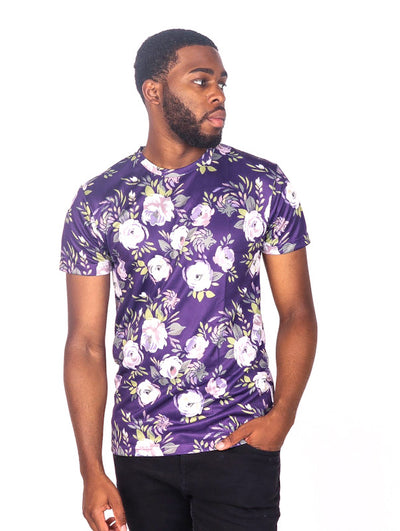 Purple Floral T shirt