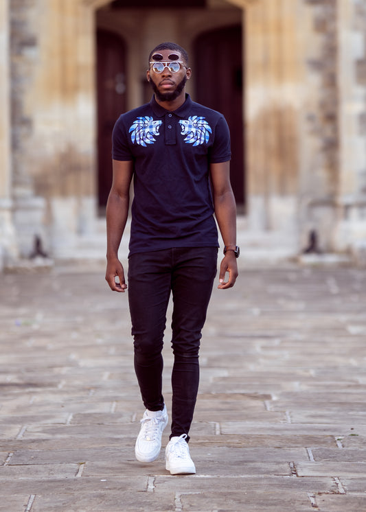 Zulu Double Crested Blue Polo Shirt