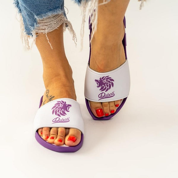 Dabati Purple Slides Unisex Slippers - Dabati London
