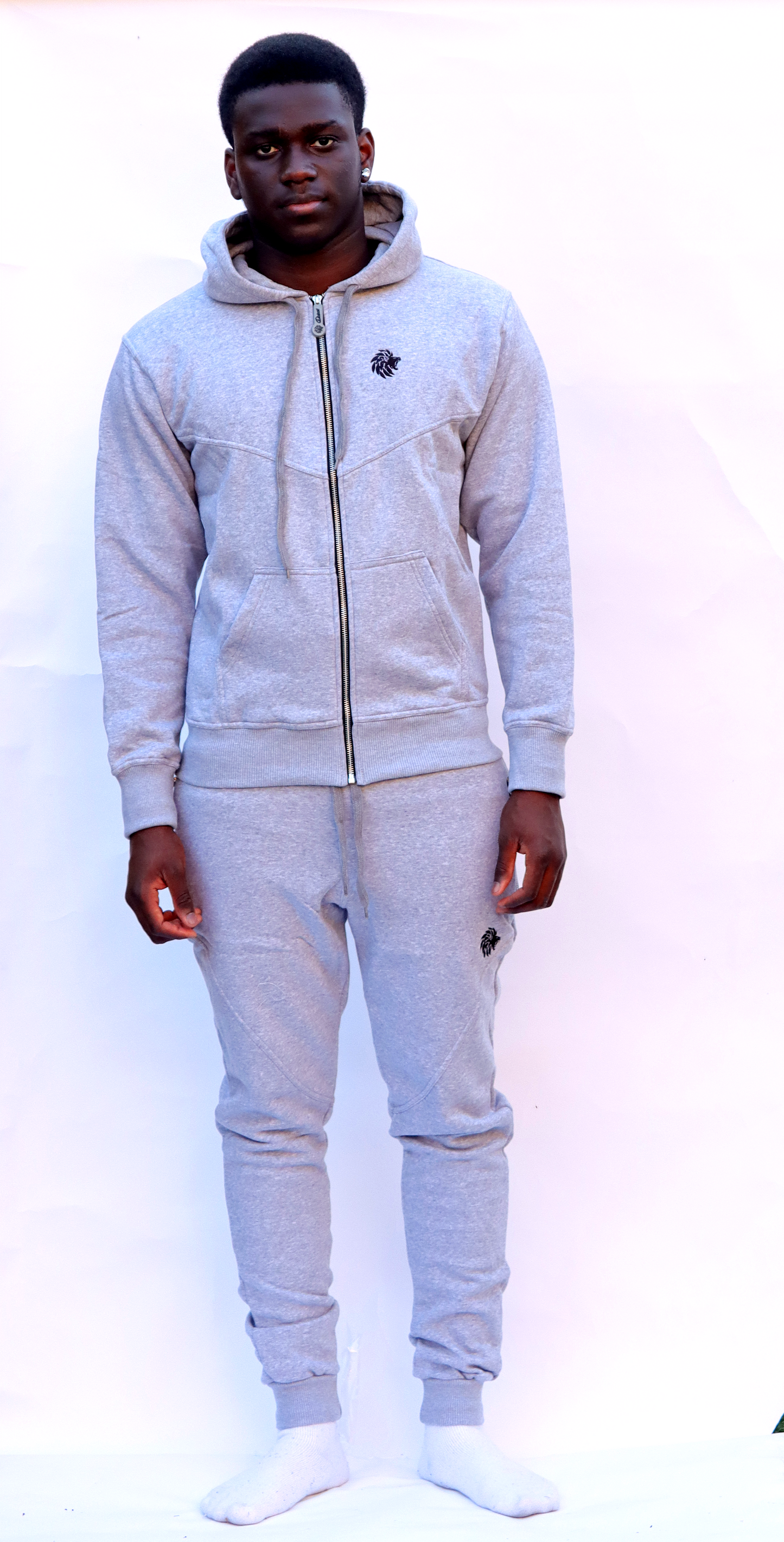 GREY M6 INTRICATE TRACKSUIT